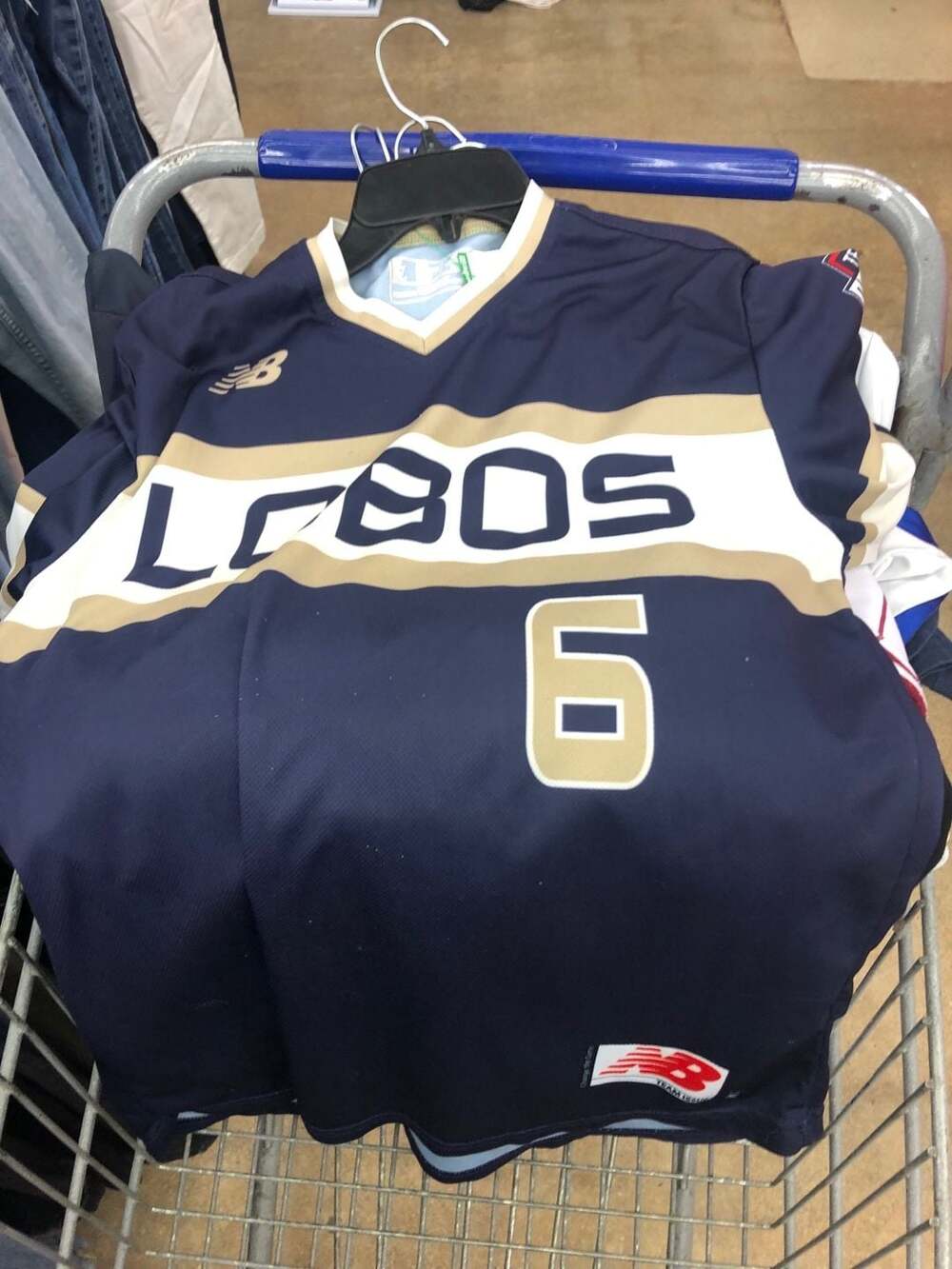 New Balance Tecolotes de los Dos Laredos LMB 100th Anniversary Away Jersey #6